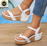 Ladies’ NF Heeled Wedge Sandals