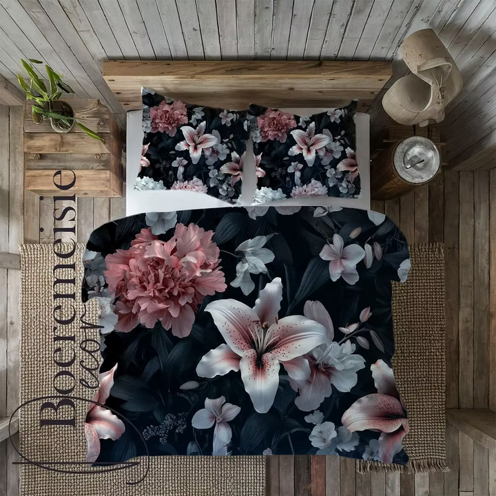 Dark Lilly and Dusty Pink