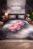 Dark Peony Duvet Set