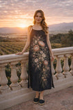 Dark Protea - Drawstring Flow Dress