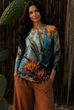Desert Aloe & Protea Mesh Top
