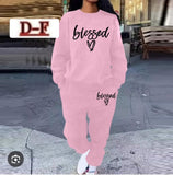 Ladies’ Blessed Two Piece Tracksuit Set