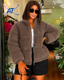 Ladies’ Horizontal Lined Jacket