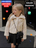 Kids’ KT Fluffy Button-Up Winter Jacket