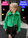 Kids’ KT Fluffy Button-Up Winter Jacket
