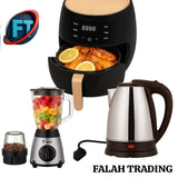 6L Air Fryer, 2L Electric Kettle And 1.5L Juice Blender Combo