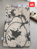 SH 3 Piece Leaf Print Bathroom Mat Set