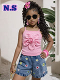 Girls’ Two Piece Floral Outfit