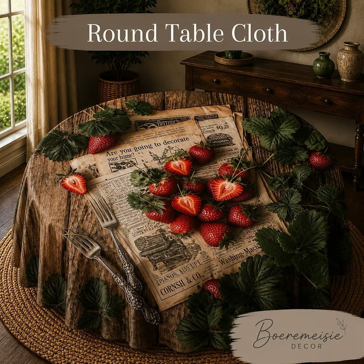 Round Table Cloth Strawberry news