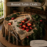 Round Table Cloth Strawberry news