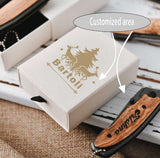 Customized Folding Knife With Gift Box, Folding Knife Gift For Men, Personalized Folding Knife For Valentine's Day, Father's Day, Christmas, Thanksgiving, Groomsman Gift Recommendation, Unique Customized Folding Knife