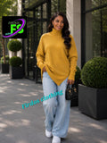 Ladies’ FS Cowl Neck Poncho-Style Long Sleeve Top