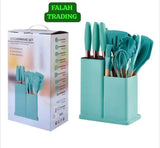 19 Piece Silicone Kitchen Utensil Set