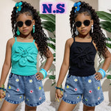 Girls’ Two Piece Floral Outfit