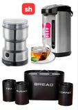 Kitchenware Combo Set With 6.8L Urn, Bread Bin Set And Coffee Bean Grinder