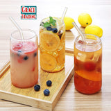 Four Piece Drinking Glass With Bamboo Lid