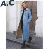 Ladies’ AC Denim Long Coat