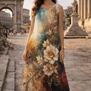 Rome Flower 2 - Drawstring Dress