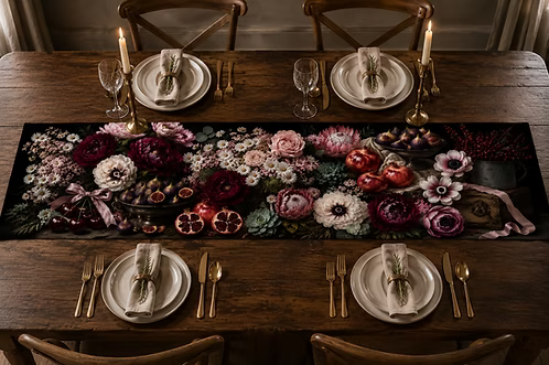 Flower Blossom Table Runner