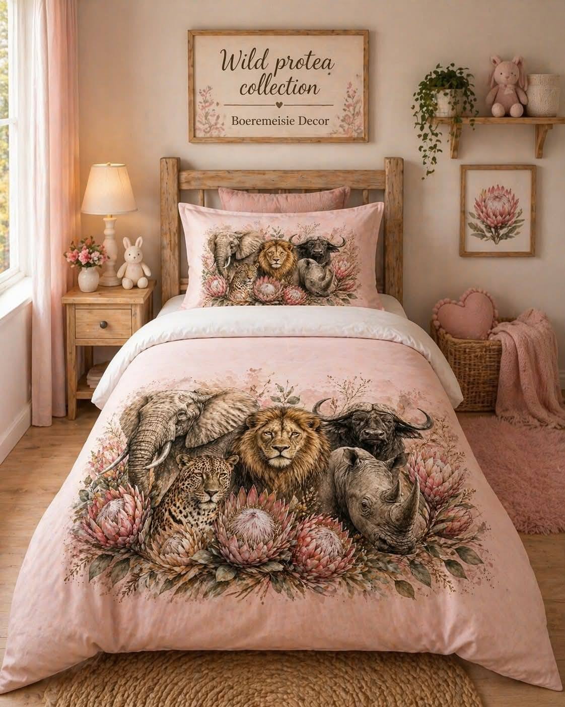 Girly Big 5 Pink - Duvet Set