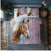 Horse and Pink  Barn Door