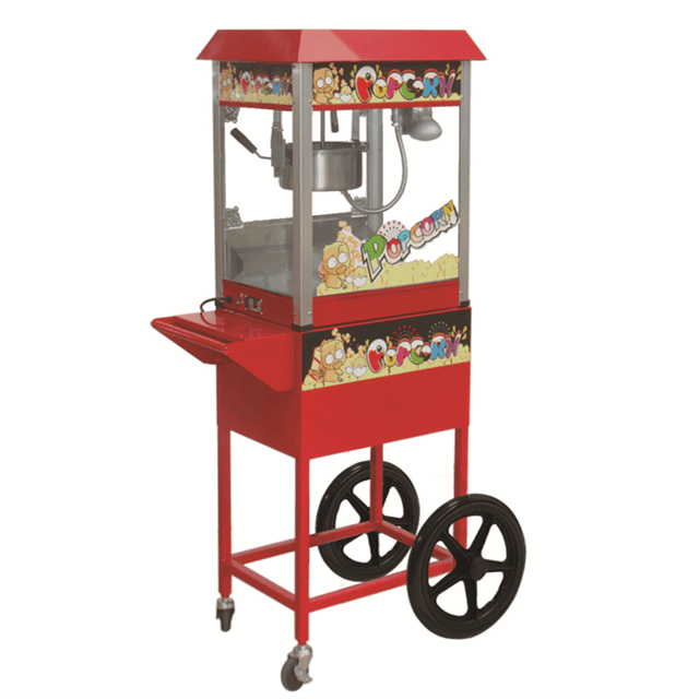 Popcorn Machine + Cart Trolley (Combo)