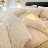 Queen Heart Fleece Comforter Set