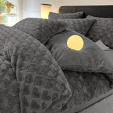Queen Heart Fleece Comforter Set