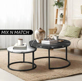 2Pc Nestling Centre Table Set
