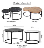 2Pc Nestling Centre Table Set