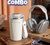 Coffee Cup And Headphones Combo