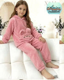 Kids PJS 2 Piece With Bunny Pouch