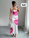 Women’s Dress With Pink Flowers