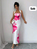 Women’s Dress With Pink Flowers