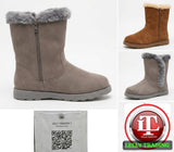 Women’s Zip Fleece-Lined Winter Booties 3 Pair Deal