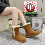 Women’s Zip Fleece-Lined Winter Booties 3 Pair Deal