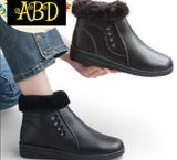 Ladies’ Three-Button Fleece-Lined Winter Boots