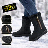 Ladies’ Zip-Side Fleece-Lined Winter Boots
