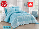 Five Piece EMMA Comforter Set - Super King