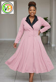 Ladies’ Four Button Collar Dress