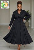Ladies’ Four Button Collar Dress