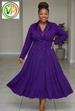 Ladies’ Four Button Collar Dress