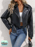 Ladies’ Leather Jacket With Belt