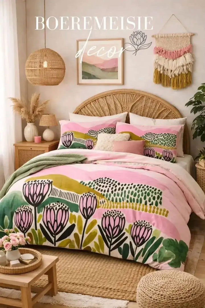 Boho Protea Duvet Set