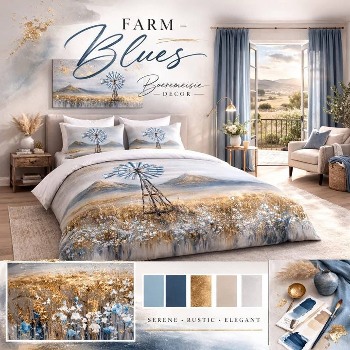 Farm Blues Duvet Set