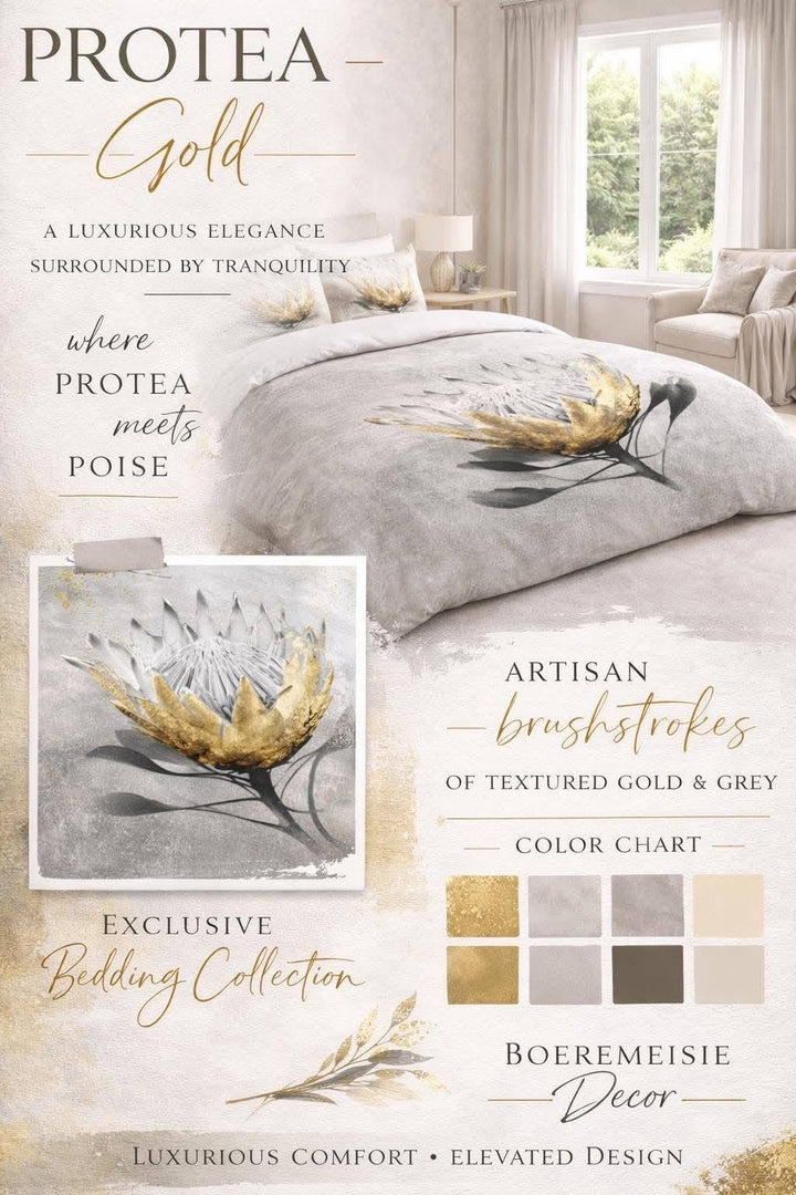 Protea Gold Duvet Set