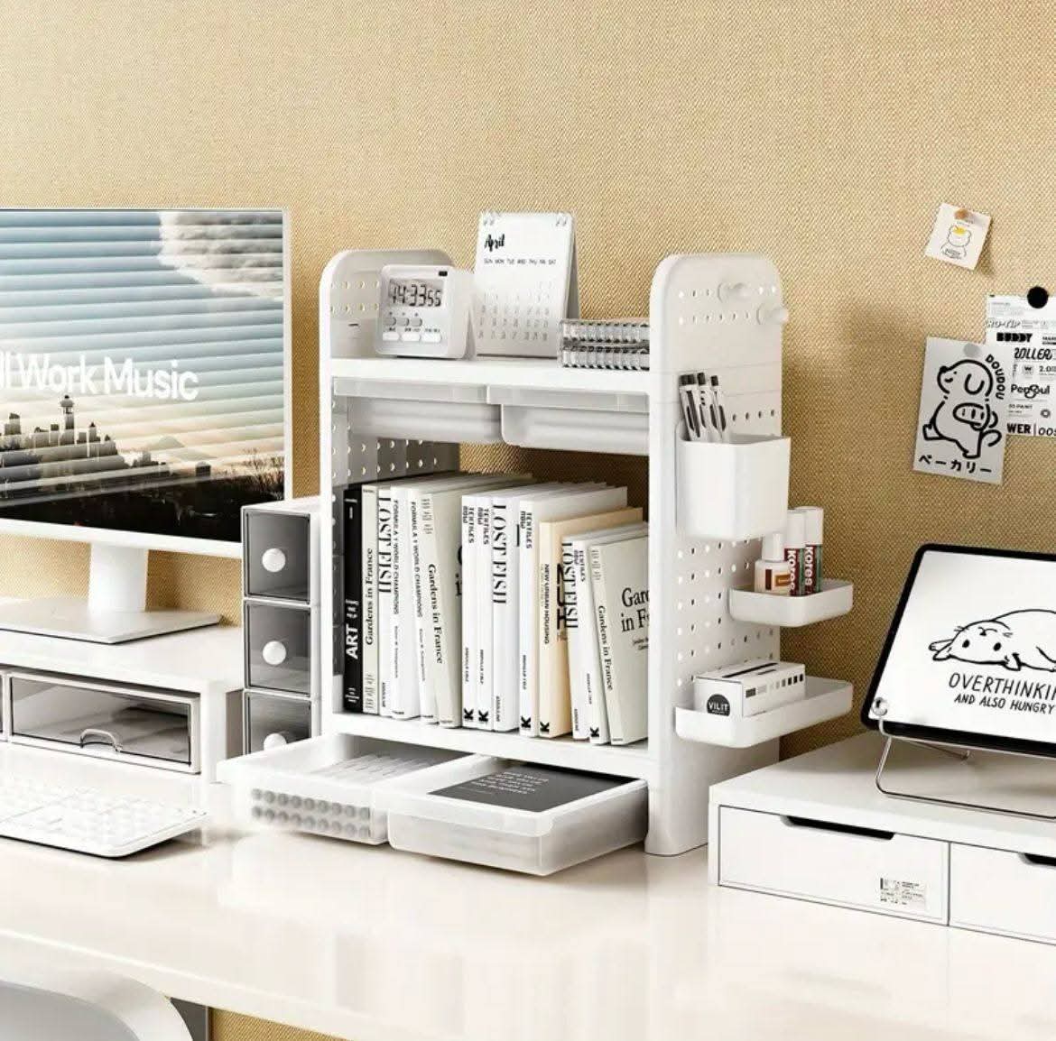 Double Layer Table Shelf Organizer
