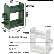 Double Layer Table Shelf Organizer