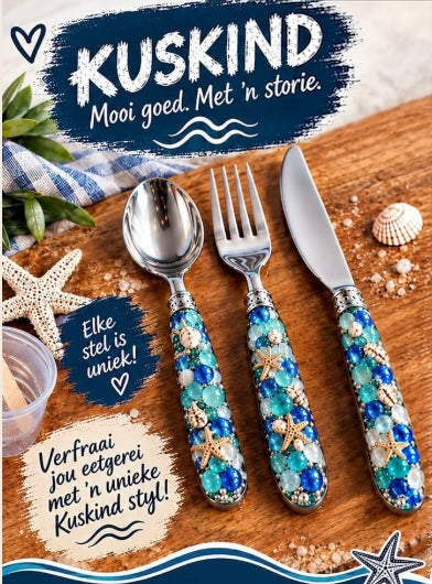 Ocean Theme Spoon, Knife & Fork Sets
