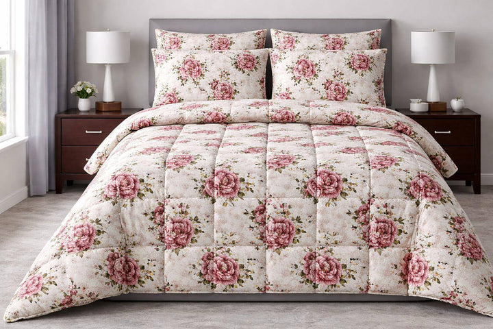 King Floral Comforter Set